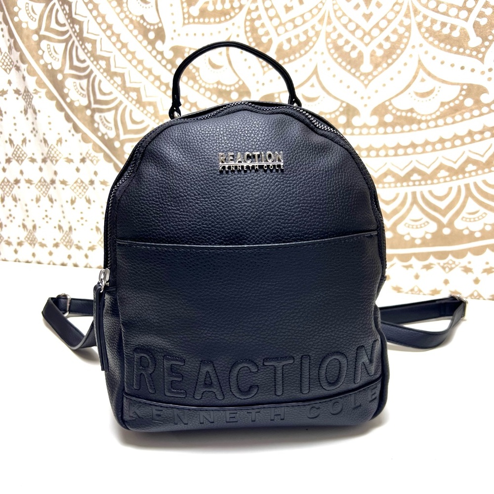 Kenneth Cole Reaction mini backpack. Black. Adjustable straps. Excellent